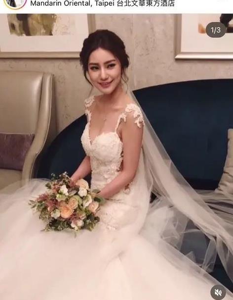 赢博体育app：台媒曝疑似Mandy婚纱照 汪小菲新女友结过婚吗？(图1)