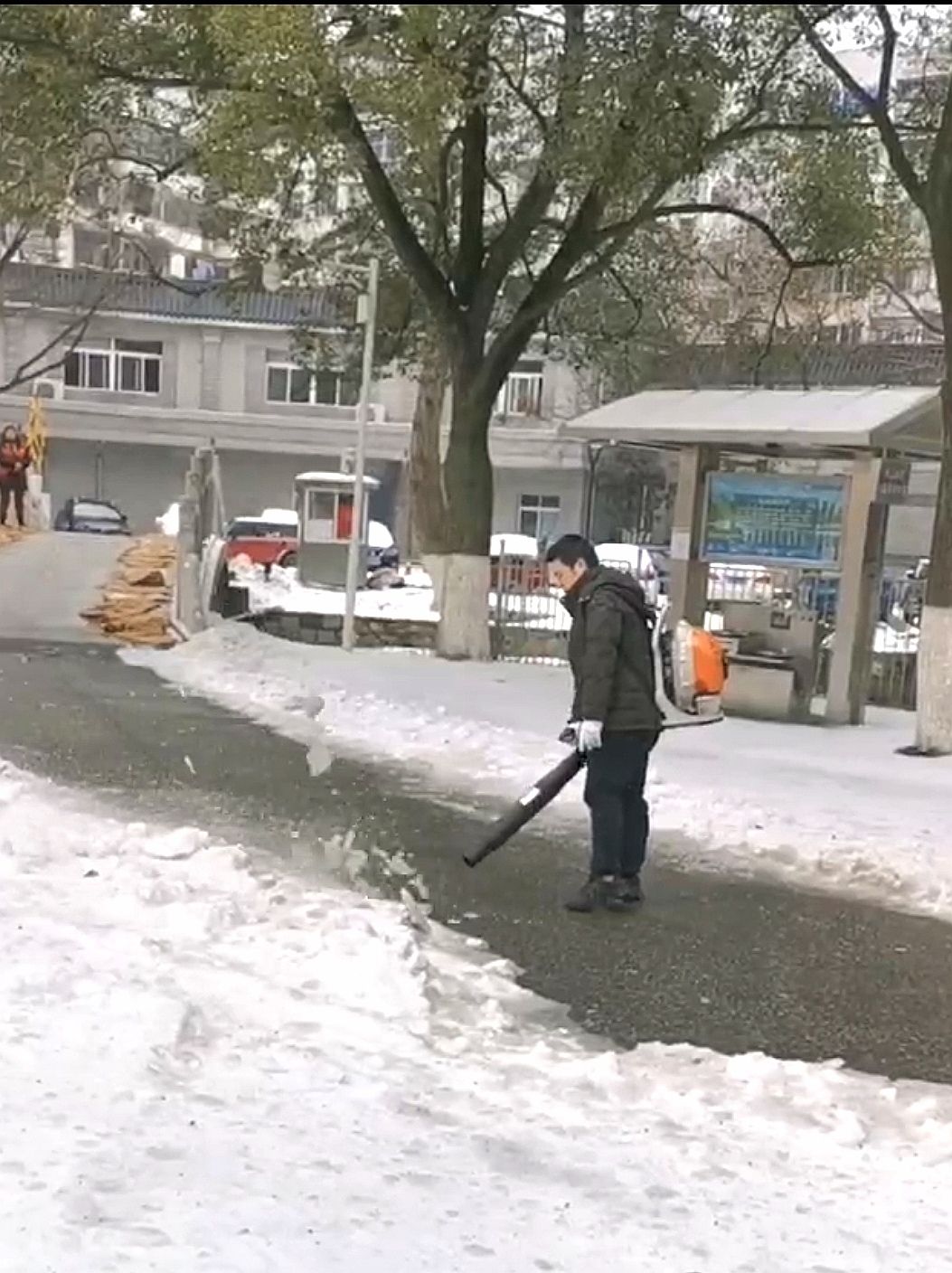 赢博体育官网入口：赢博体育app：武汉各公园主要园路均已畅通已有市民入园拍冰雪婚纱照(图9)